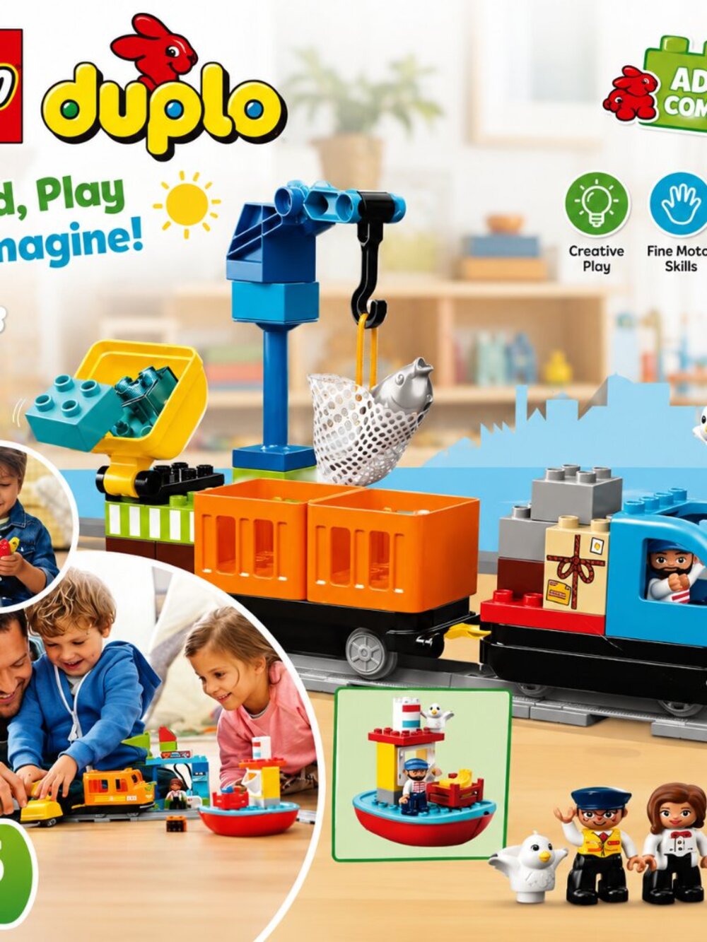 LEGO DUPLO 10875 Cargo Train Set – 105 Pieces - Picture 1 of 3